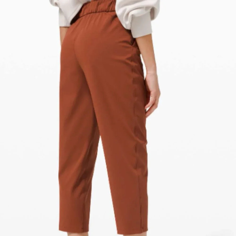 Lululemon Keep Moving Crop High Rise 23" Dark Terracotta SIZE 6 - Picture 9 of 11